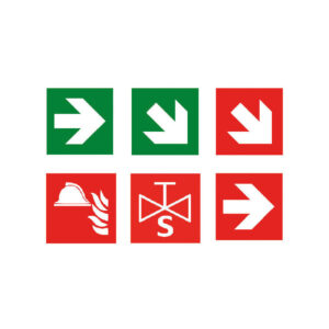 87/C segnali di sicurezza - frecce, attrezzature, impianti